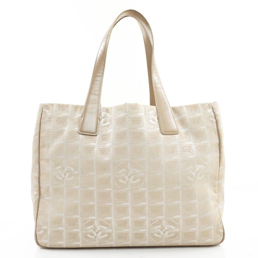 Auth Chanel Travel Line Tote Bag Nylon #26990C12 - Picture 3 of 14